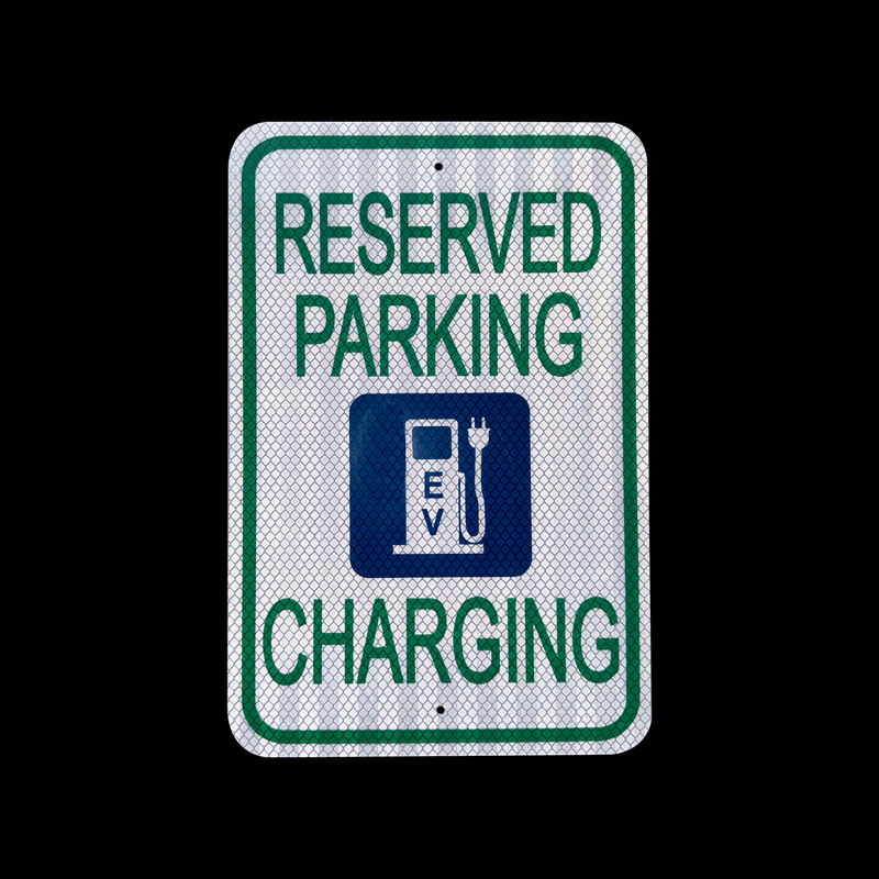 Reserved Parking Electric Vehicle Charging Sign - 